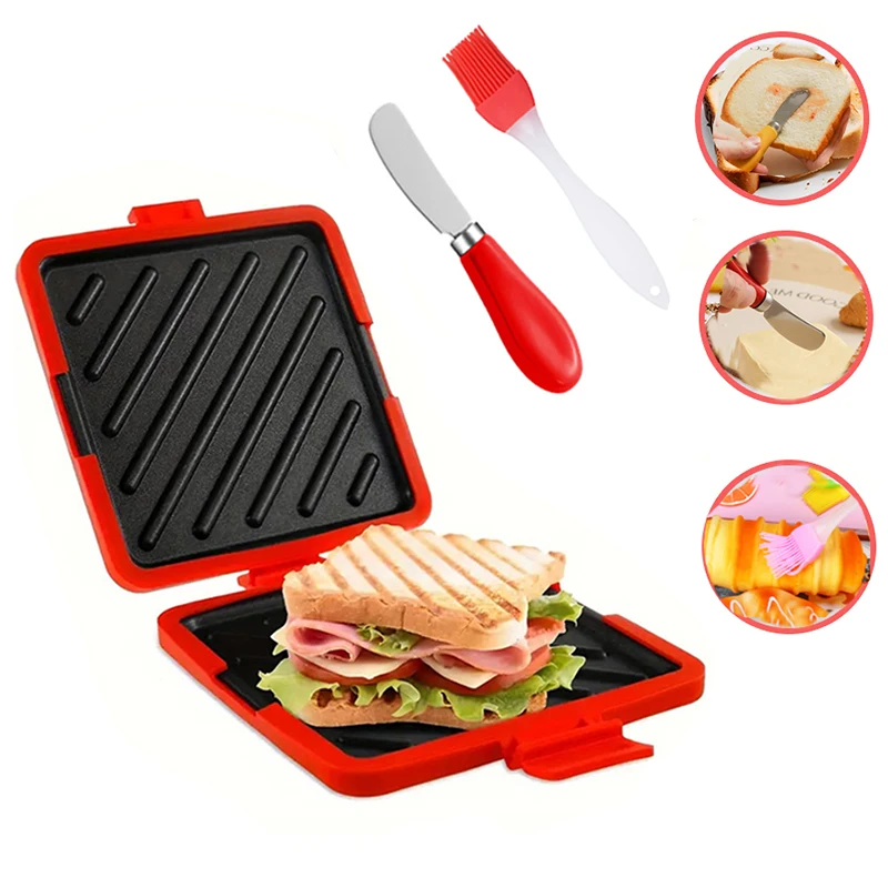 Kitchen Baking Set - 3'lü Paket Gıda Sınıfı Sandviç Tost
