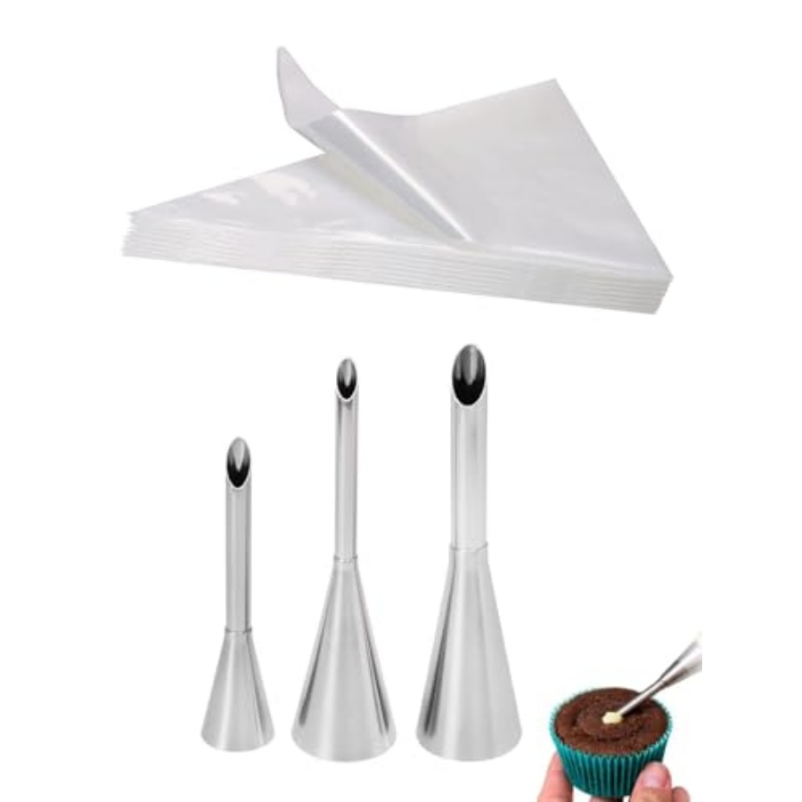 Piping Bag Disposable - Cupcake ve Donut Doldurma Aparatı, 3