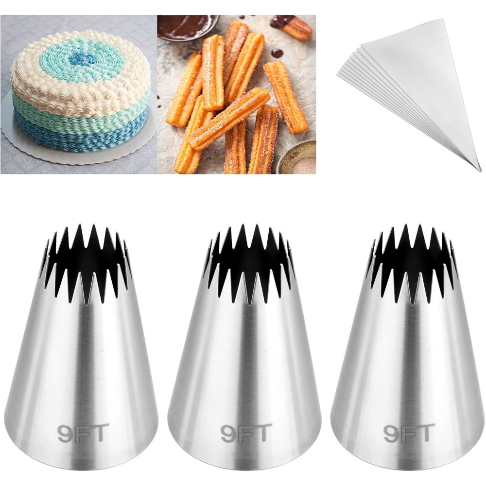 Piping Bag Disposable - 3 Adet Pasta Torbası ve Uç