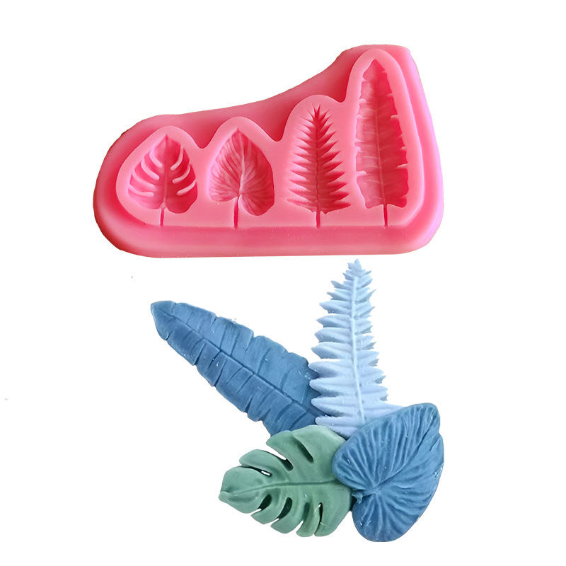 Kitchen Equipment For Baking - Palmiye Yaprakları Ve Kaplumbağa Yaprağı Silikon