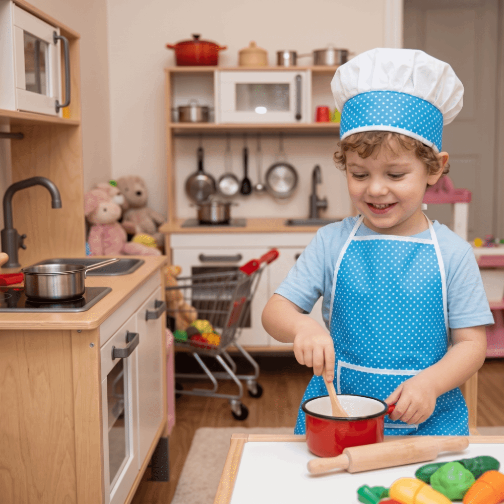 Baking Kitchen Set Up - Şef Kostümü Şef Şapkası Çocuklar İçin