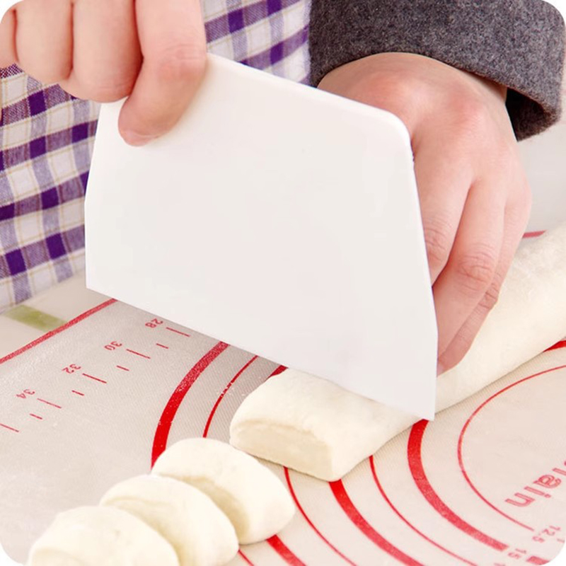 Bench Scraper Dough - 1 adet faydalı kavisli krem Spatula