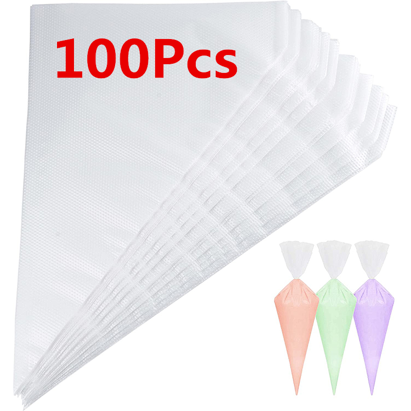 Piping Bag Disposable - LMETJMA 100 adet boru çanta yükseltilmiş