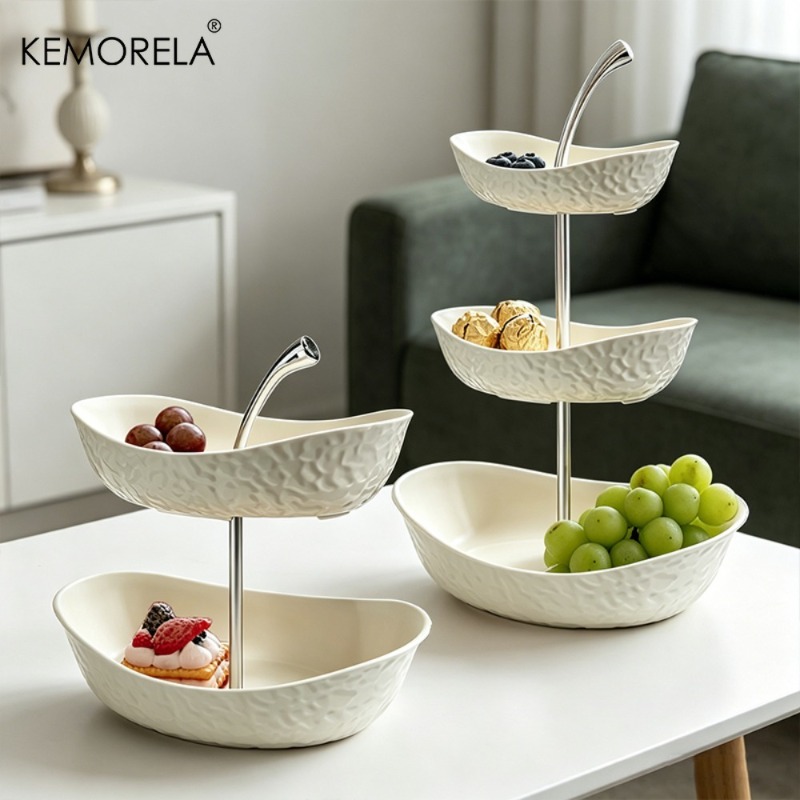 Kitchen Baking Rack - KEMORELA 2/3 Katlı Plastik Meyve ve