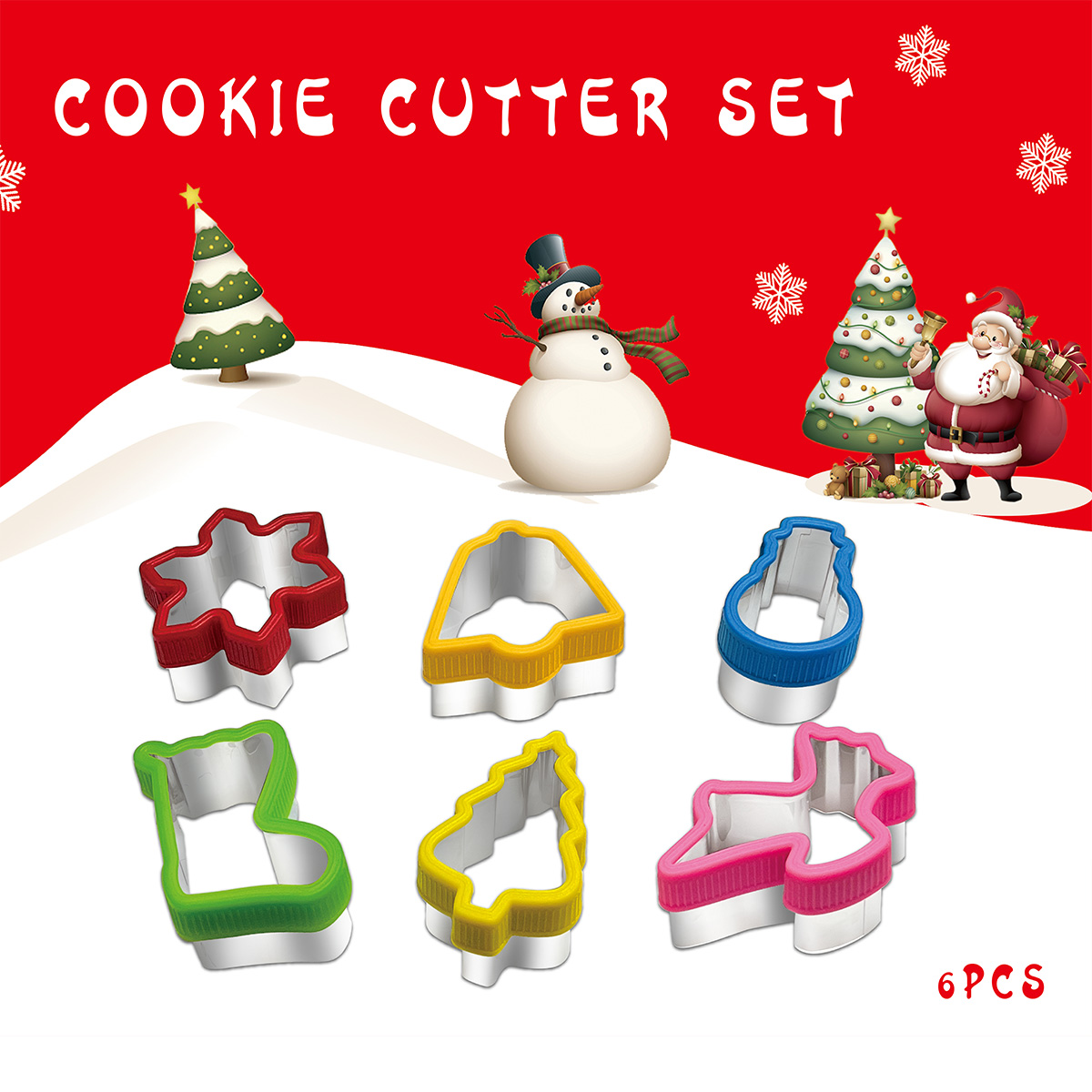 Noel çerez kesme el çantası 6  - Kitchen Baking Set incelemesi ve fiyatı