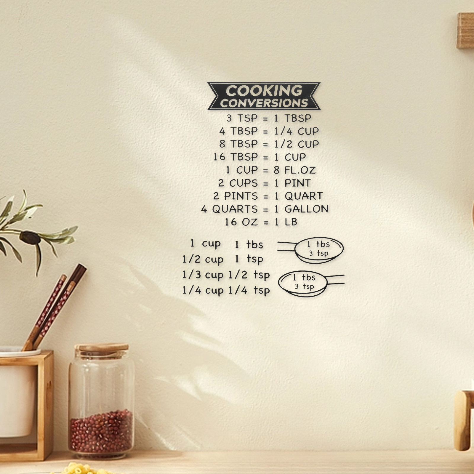 2 Adet Mutfak Ölçü Dönüştürme  - Kitchen Baking Conversion Chart incelemesi ve fiyatı
