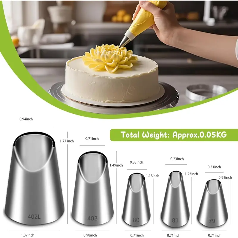 5 adet paslanmaz çelik boru no - Kitchen Baking Decor incelemesi ve fiyatı