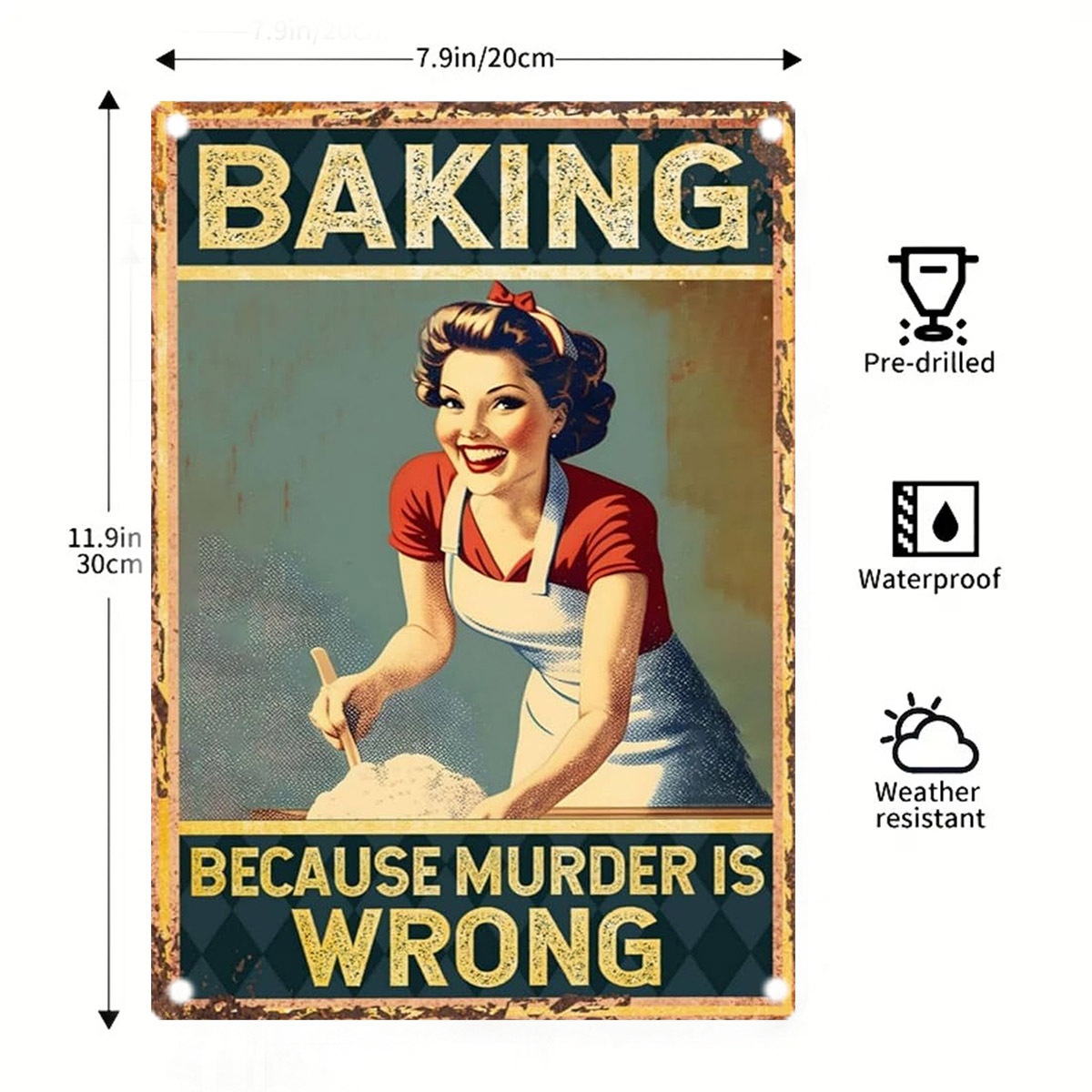 Fırıncılık Esprisi Metal Tenek - Kitchen Baking Quotes incelemesi ve fiyatı