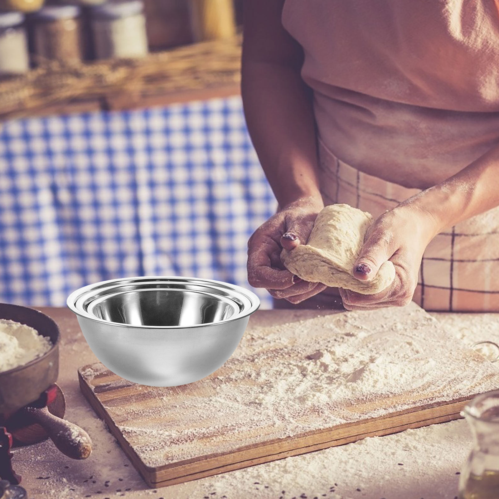3 adet paslanmaz çelik karıştı - Kitchen Baking Set incelemesi ve fiyatı