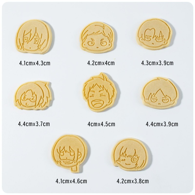 8 adet sevimli Titan Eren Jaeg - Kitchen Equipment For Baking incelemesi ve fiyatı